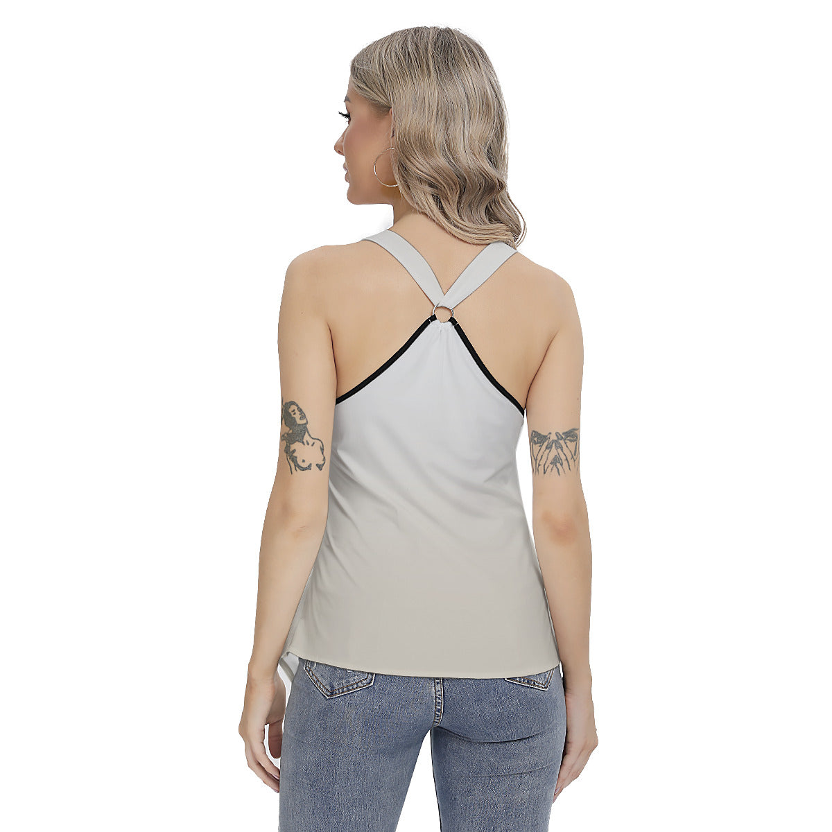 Moses on Mt. Sinai Women's Racing Tank Top With Irregular Hem